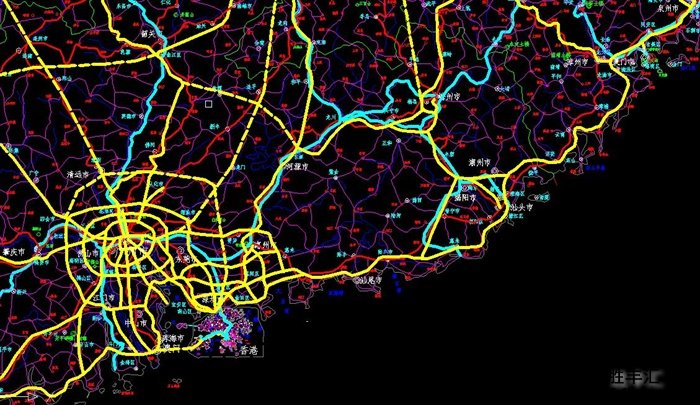 2021年全国各省市区县最新版矢量aotocad格式电子地图