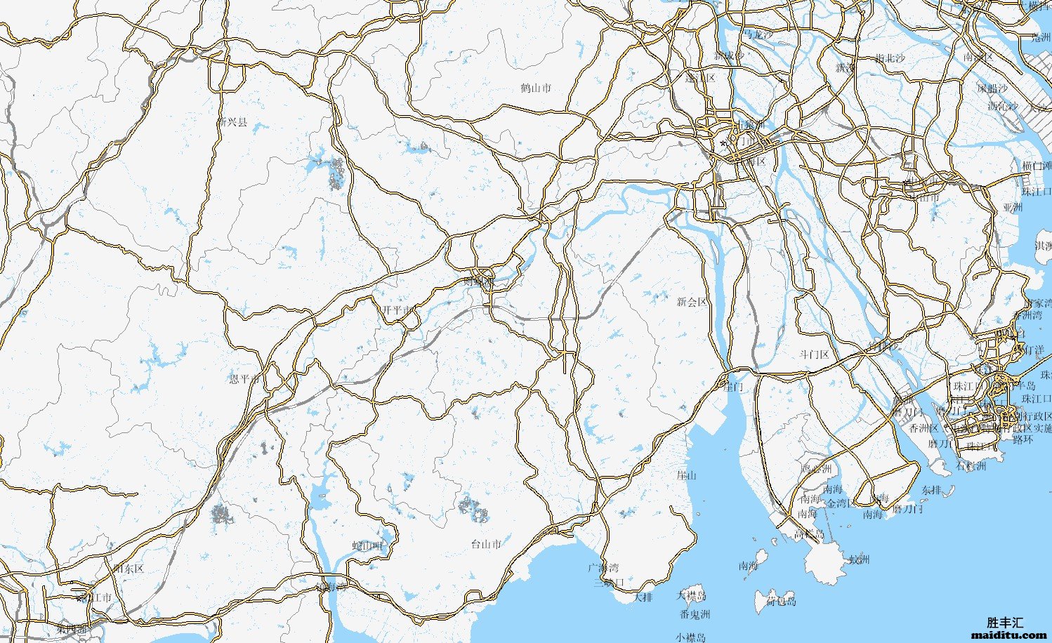 广东省江门市电子地图销售