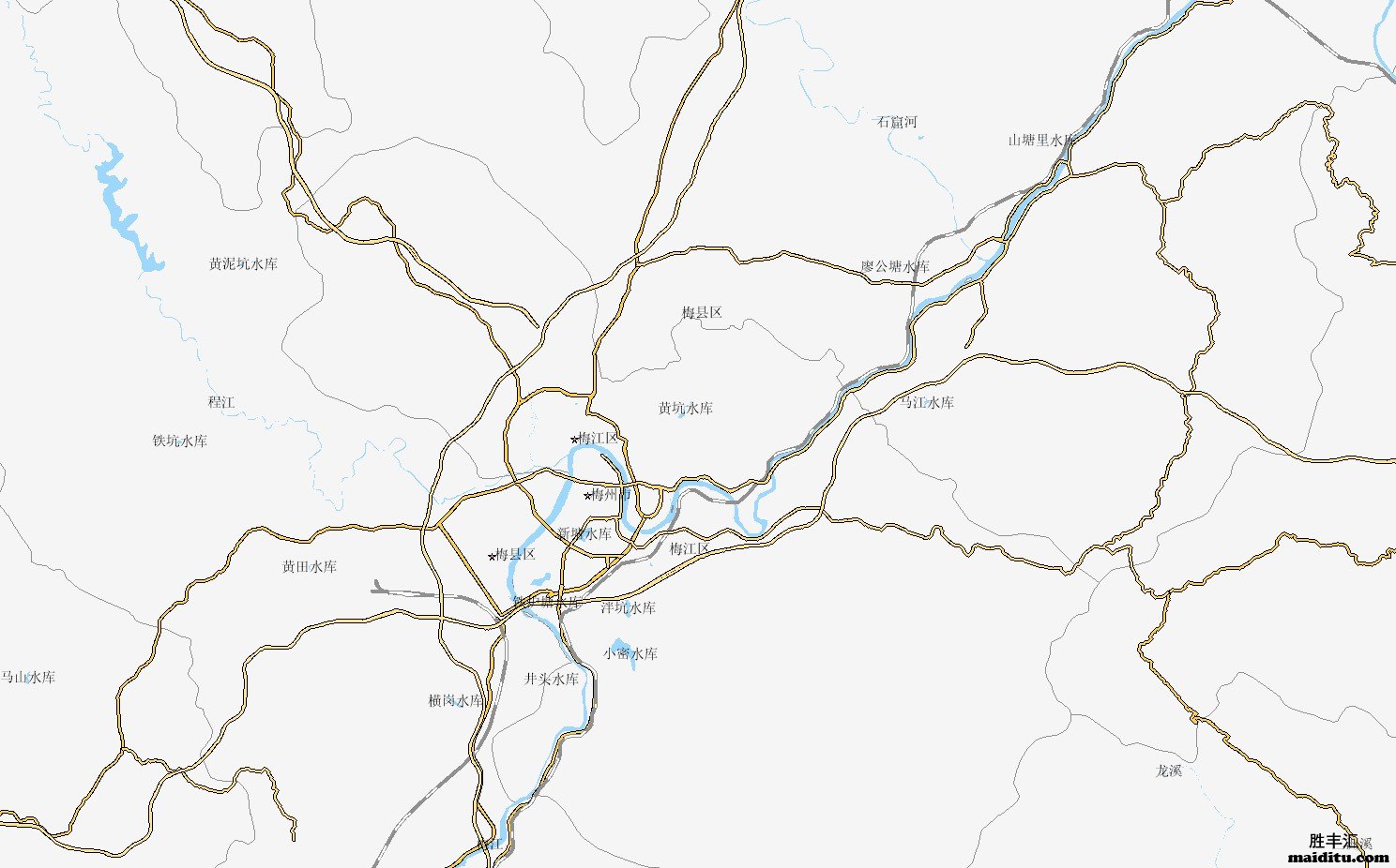 广东省梅州市mapinfo格式电子地图销售