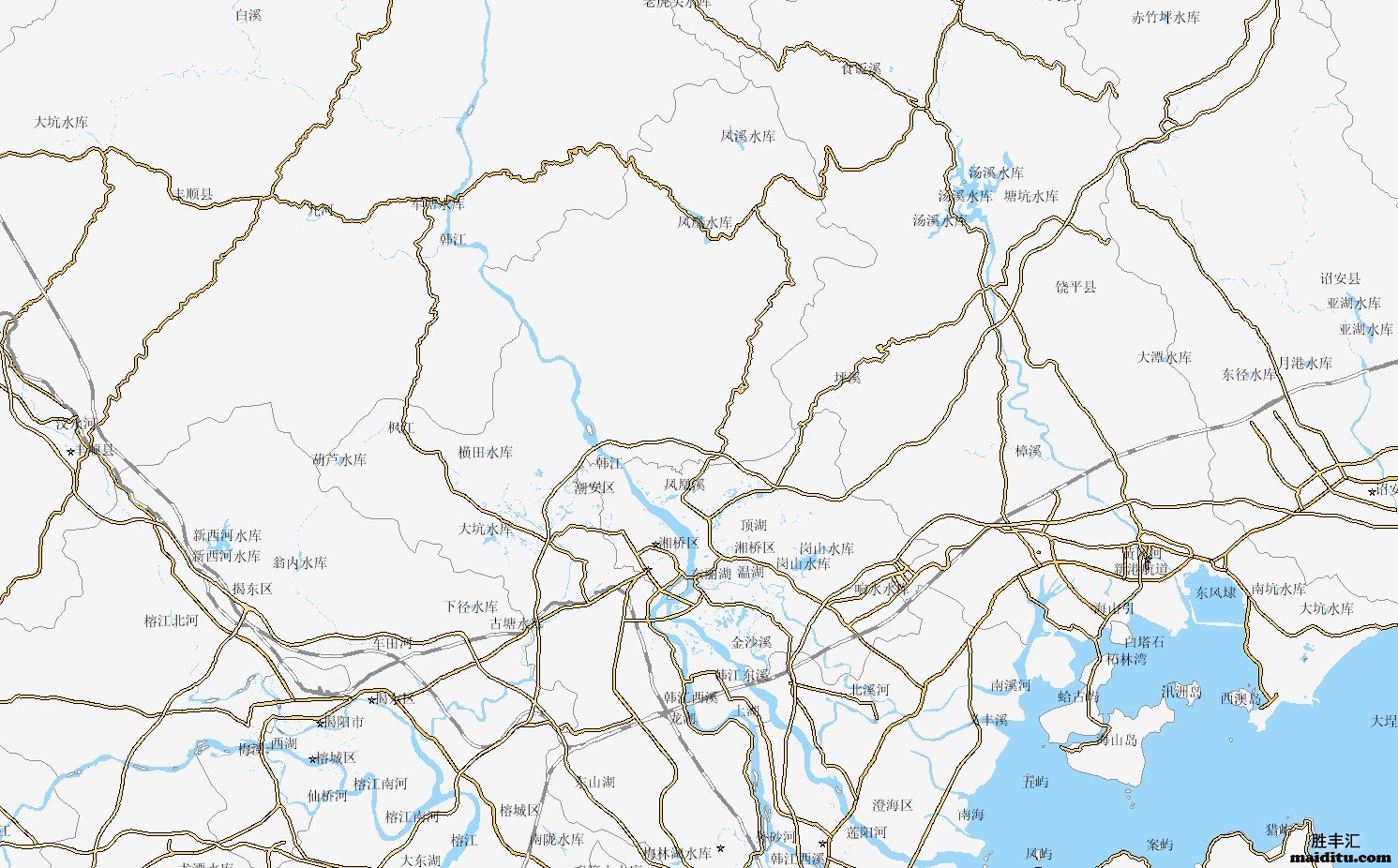 广东省潮州市电子地图销售