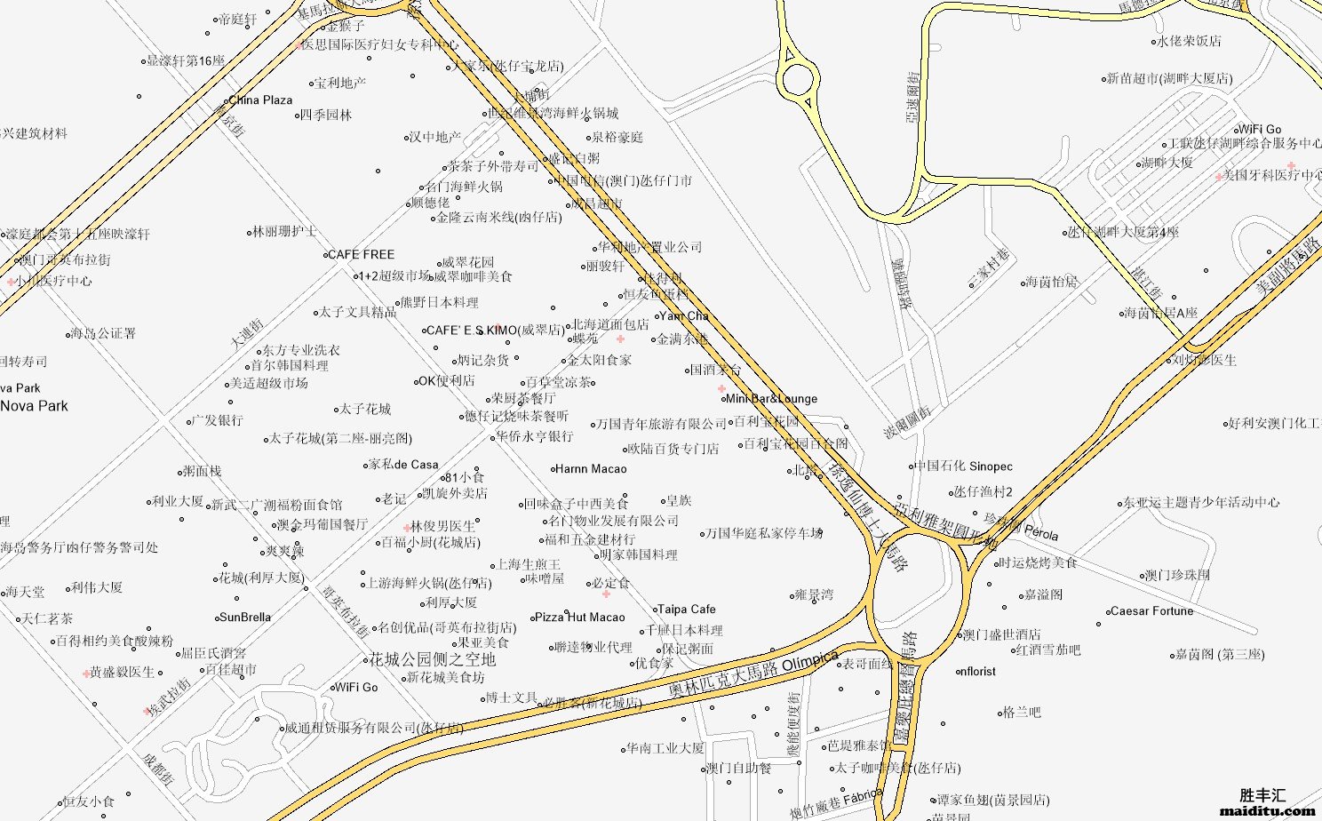 澳门mapinfo格式电子地图销售