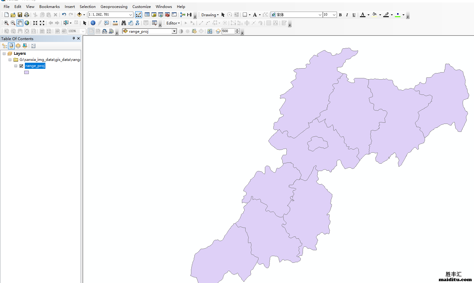 arcgis加载图层用于arcgis插值分析