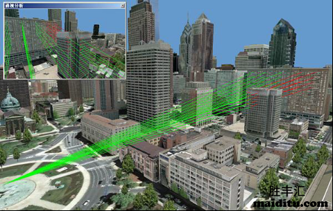 ArcGlobe实现3D可视化和3D空间分析的应用